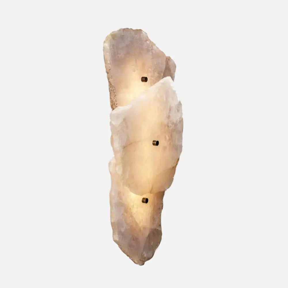 Raw Marble Wall Sconce