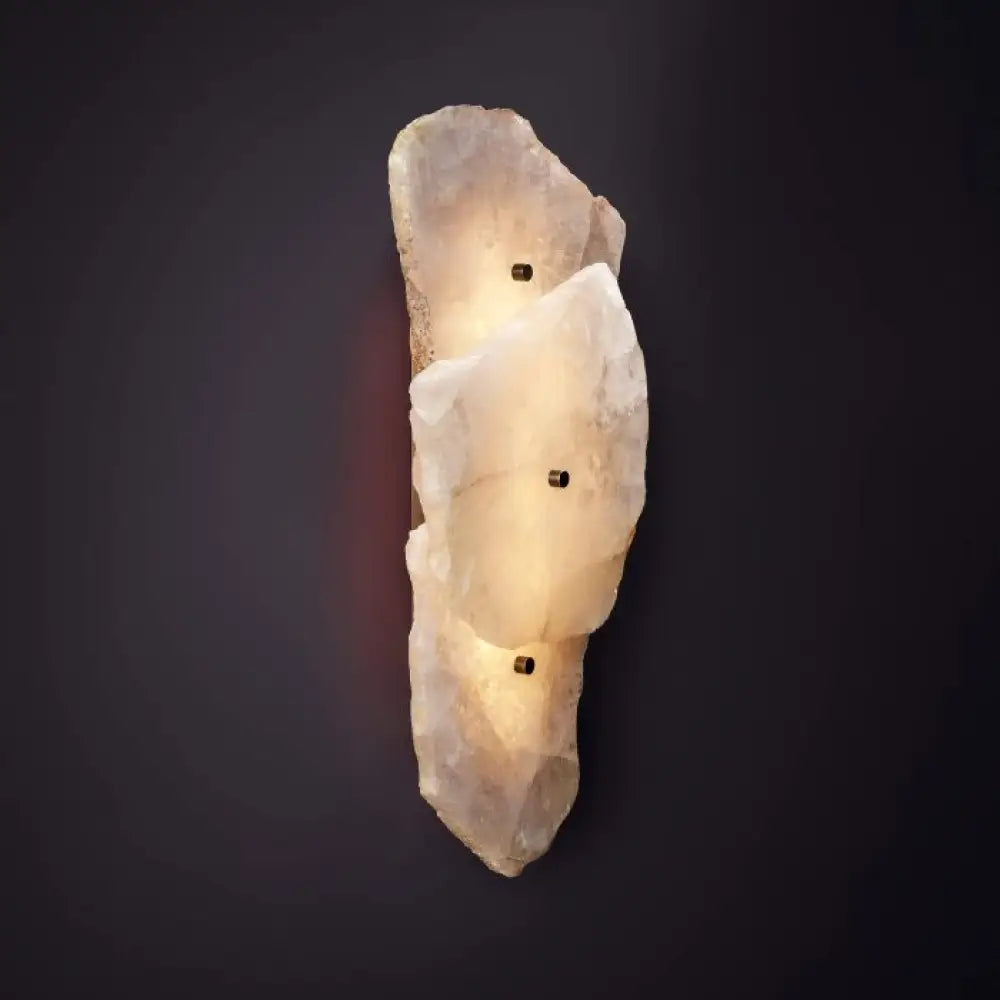 Raw Marble Wall Sconce