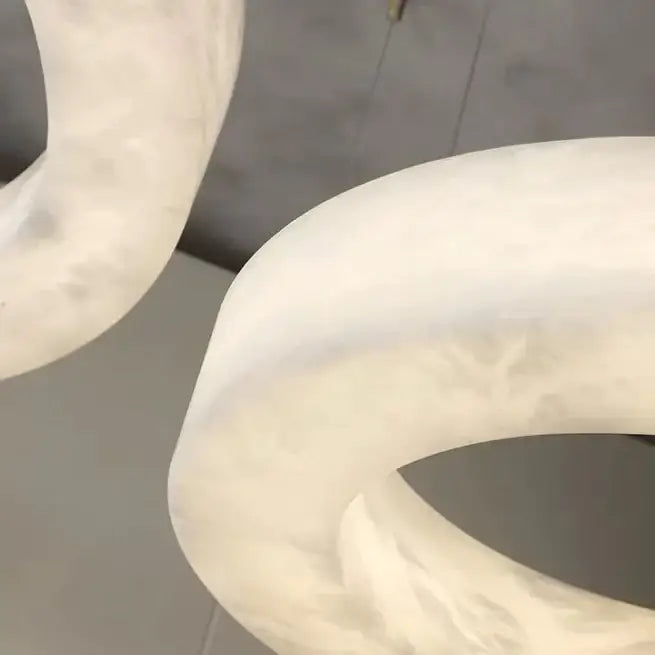Triplo Round Marble Chandelier