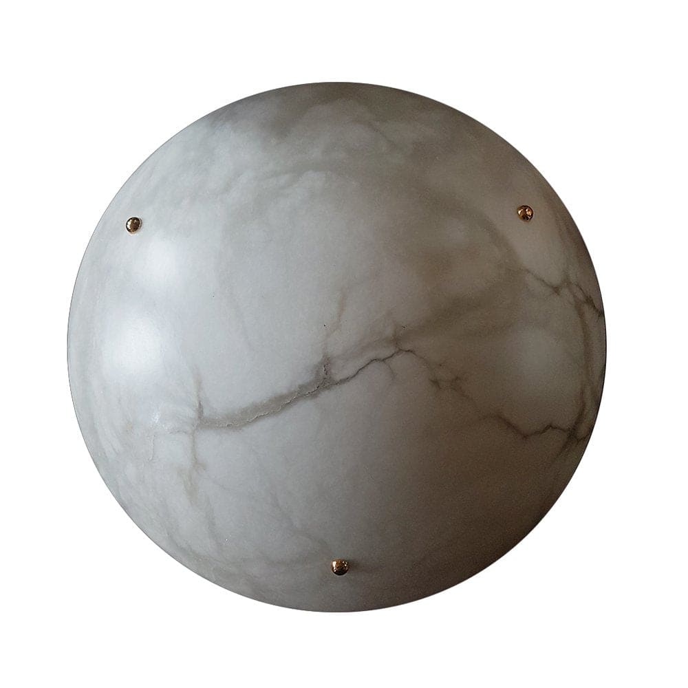 Vintage Round Alabaster Ceiling Lamps