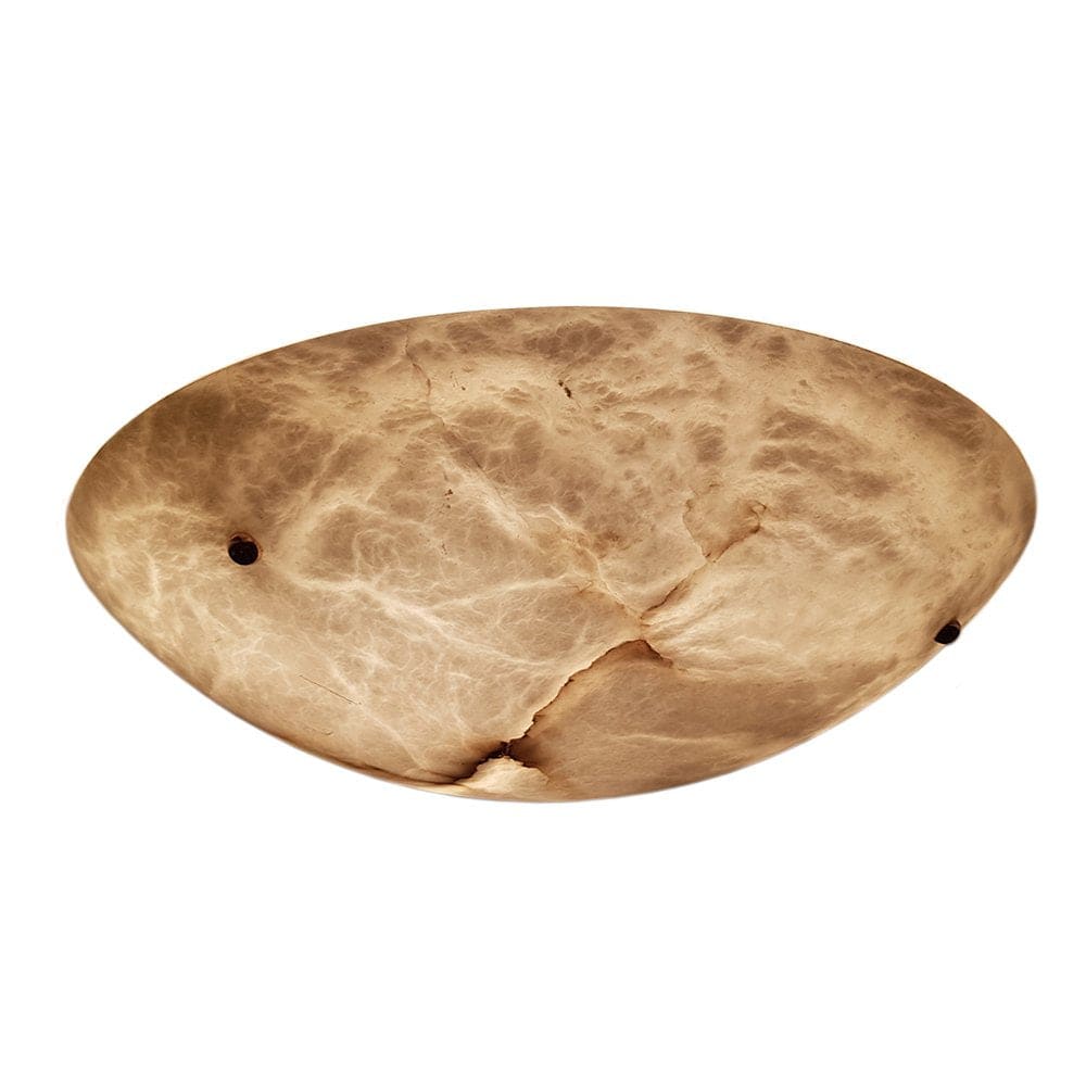 Vintage Round Alabaster Ceiling Lamps
