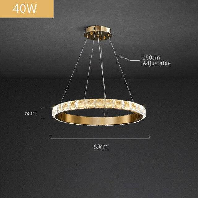 Enna Crystal Ring Chandelier