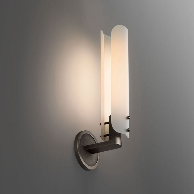 Ale White Shade Wall Sconce 16"H