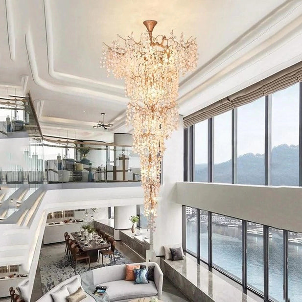 Marais Blossom Petal Detail Grand Staircase Chandelier