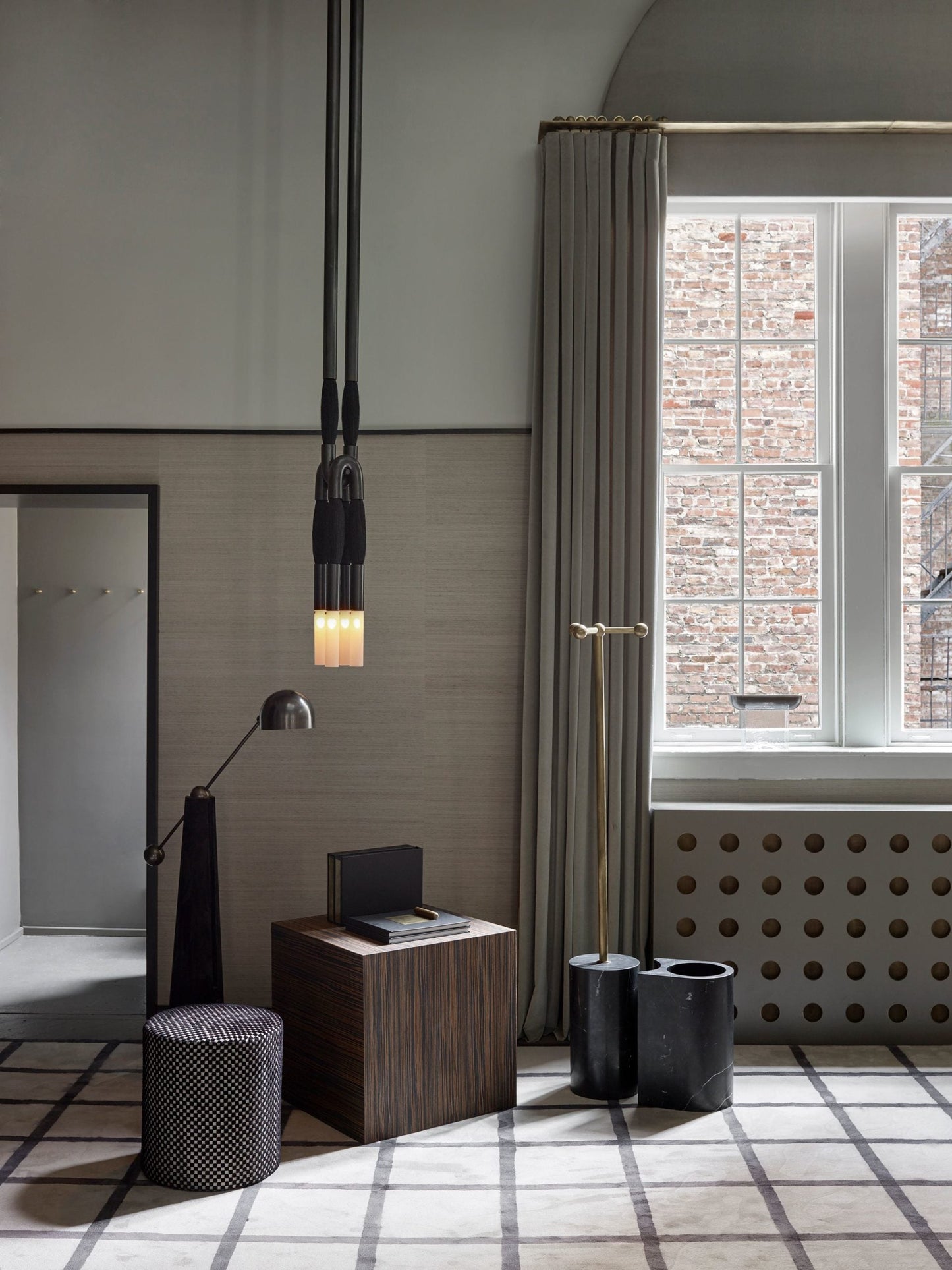 Heritage Horsehair 4-Light Pendant