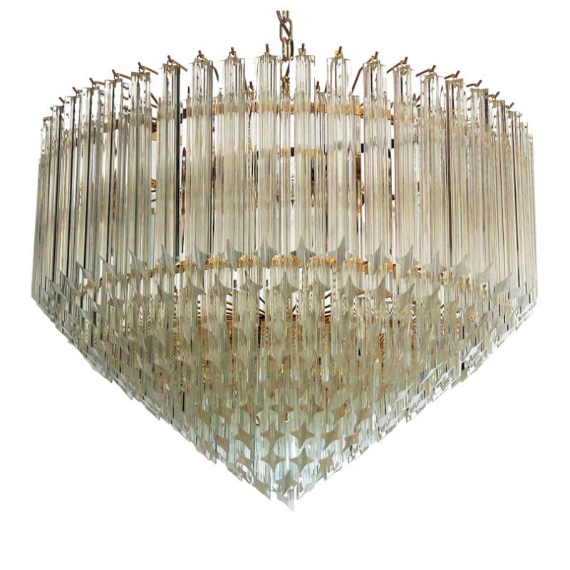 Murano Chandelier – Quadriedri – 265 prisms – Transparent