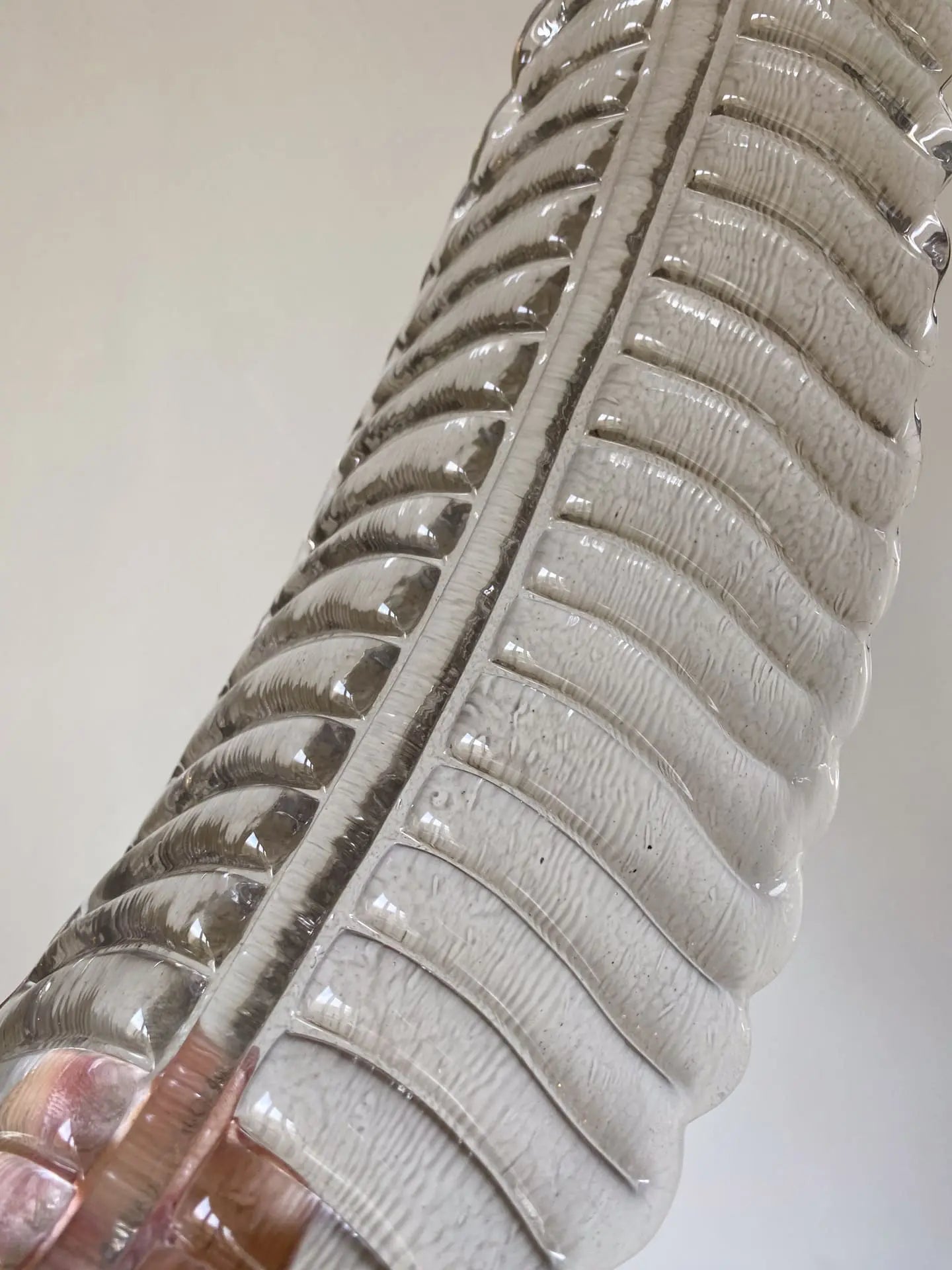 Murano Chandelier – 36 glass leaves – Smoked