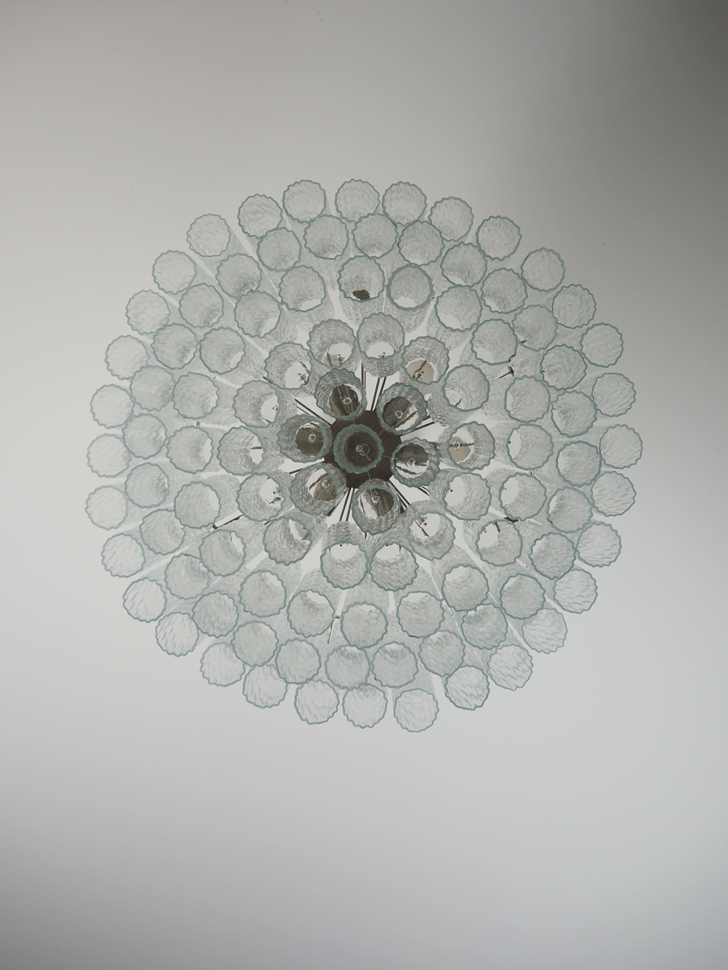 Murano Chandelier – 101 Tuber – Textured – Transparent