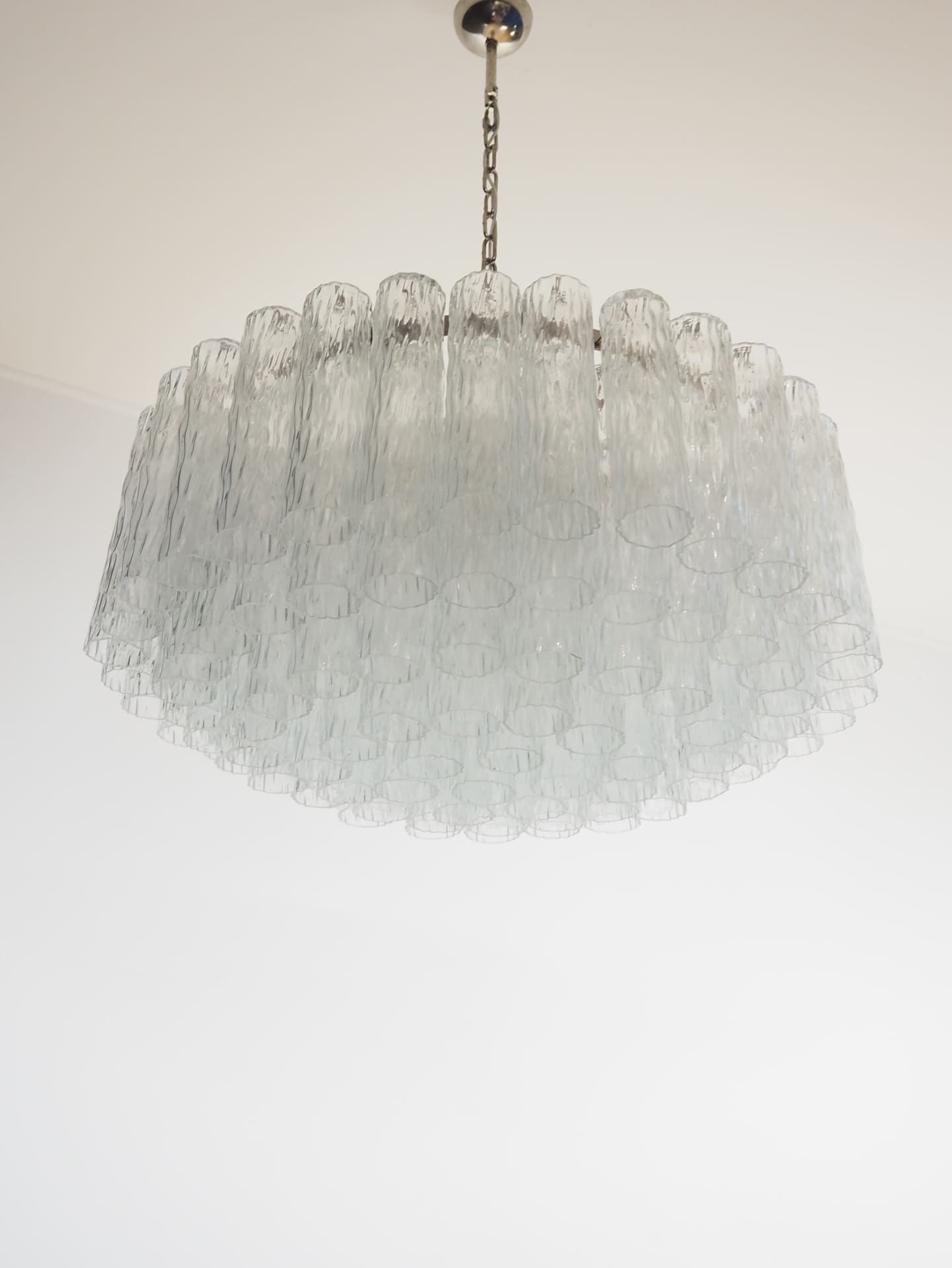 Murano Chandelier – 101 Tuber – Textured – Transparent
