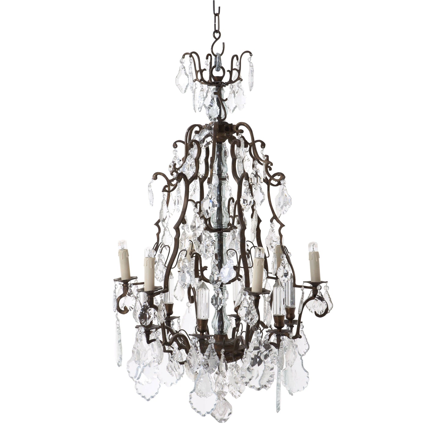 Luster Chateau de Wideville Traditional Brass Chandelier -