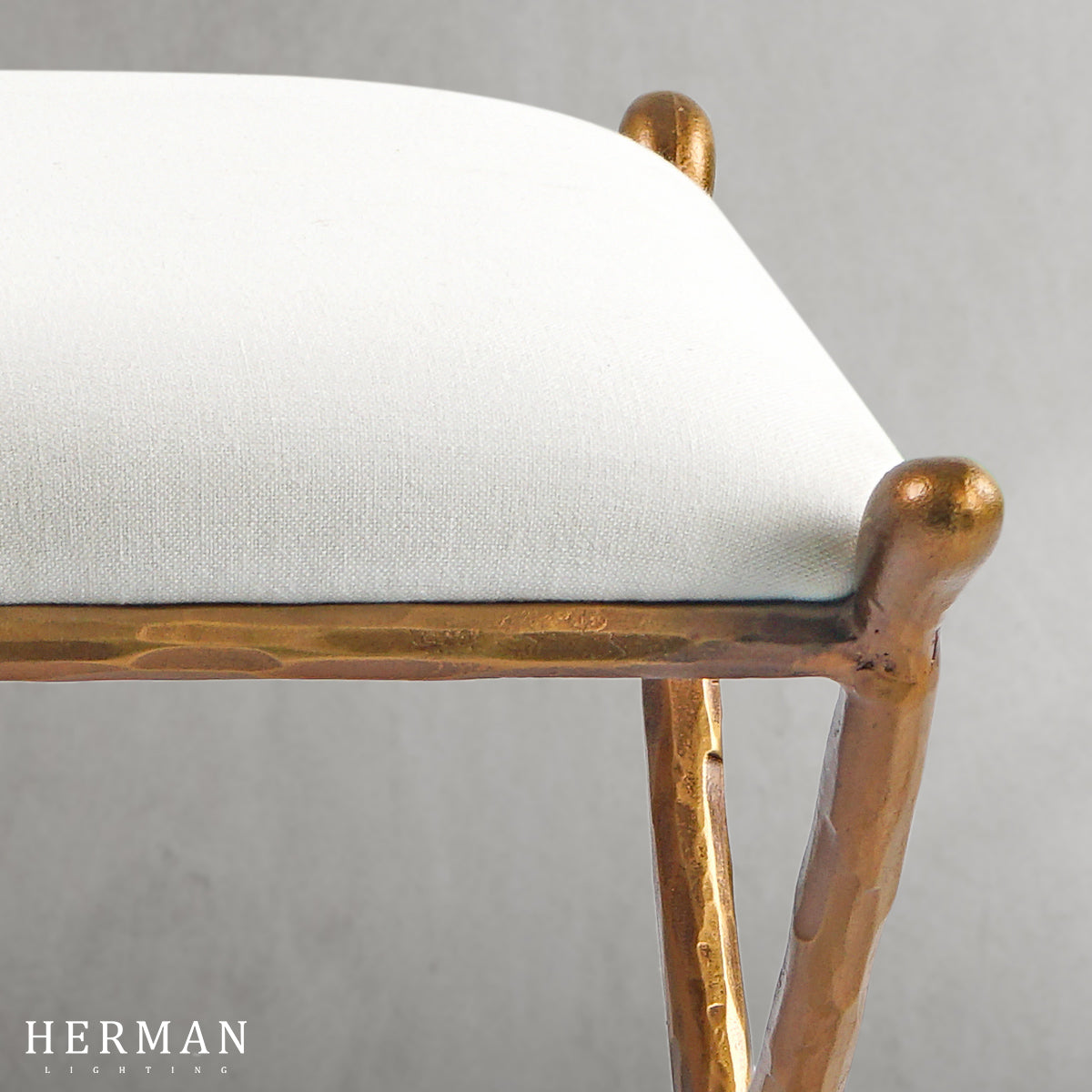 Thaddeus Horn Fabric Base Stool