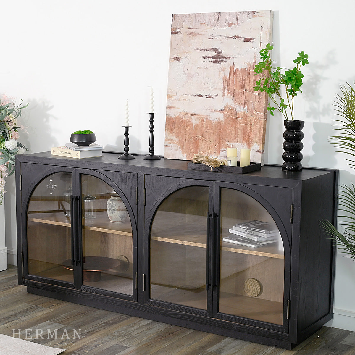 Hattie Sideboard in Oak 70"W 90"W