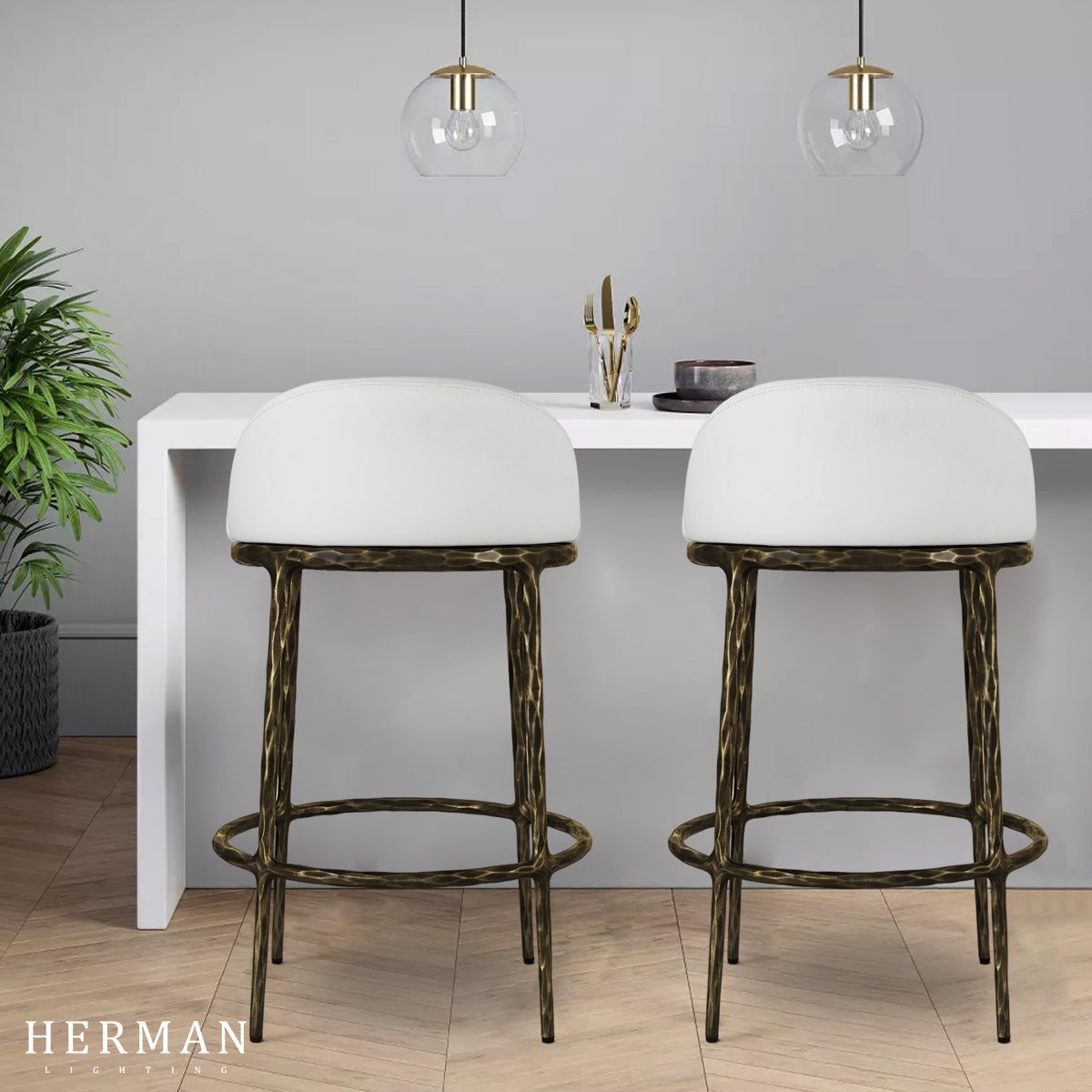 Thaddeus Bar Swivel Counter Stool