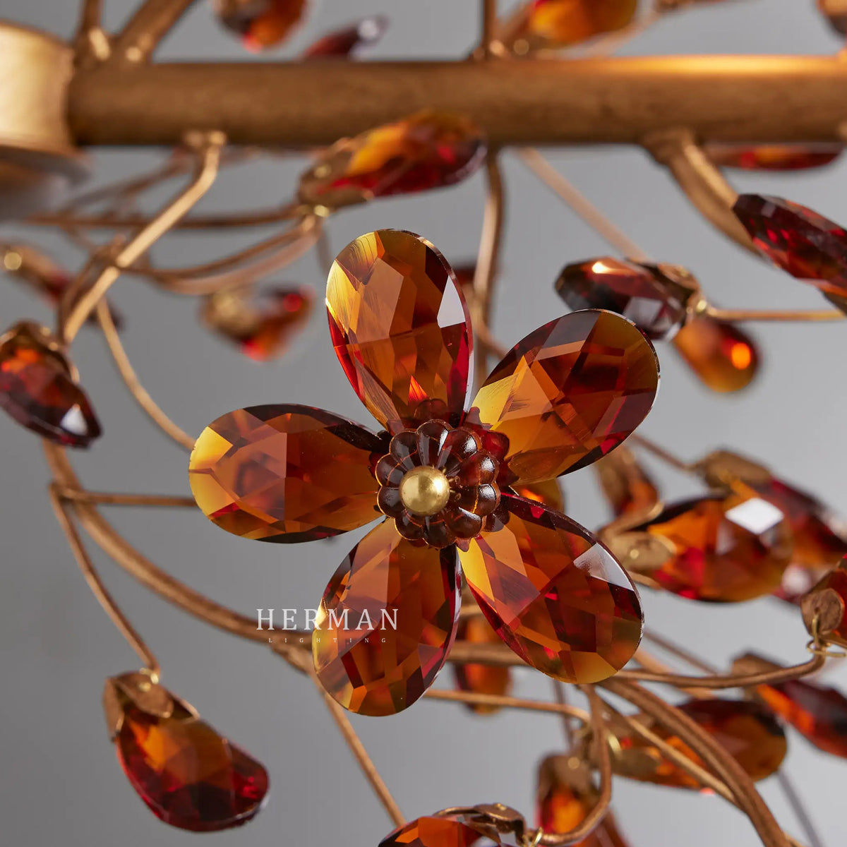 Fiore Colored Linear Chandelier 51" 68"