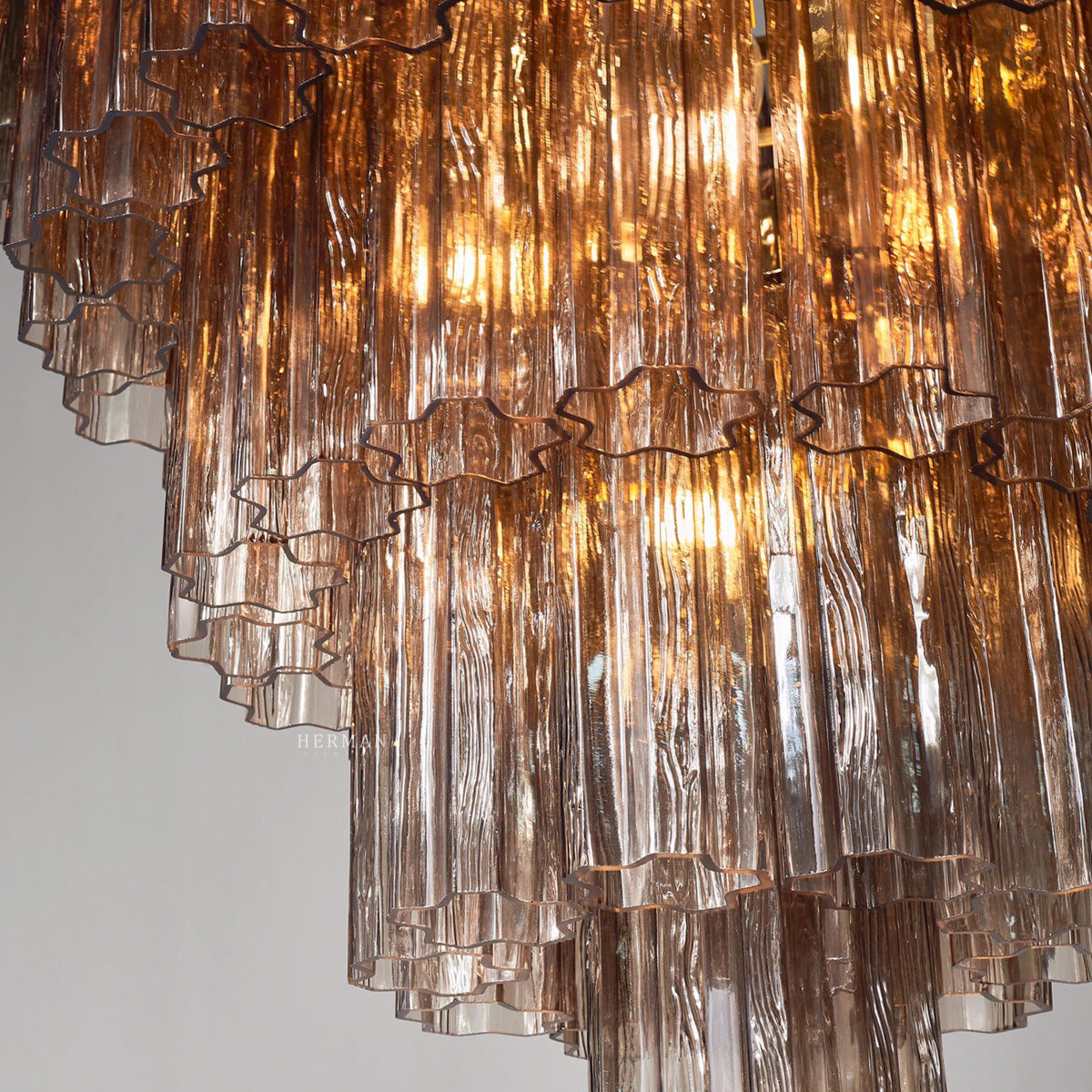 Murano Chandelier – 48 tubes – Smoked