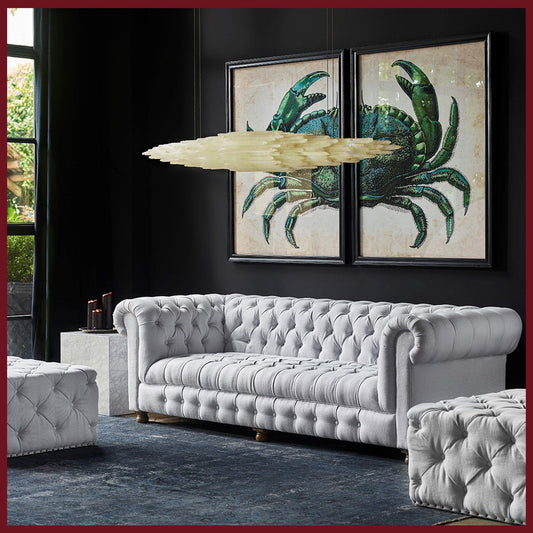 Art Selenite Large Chandelier