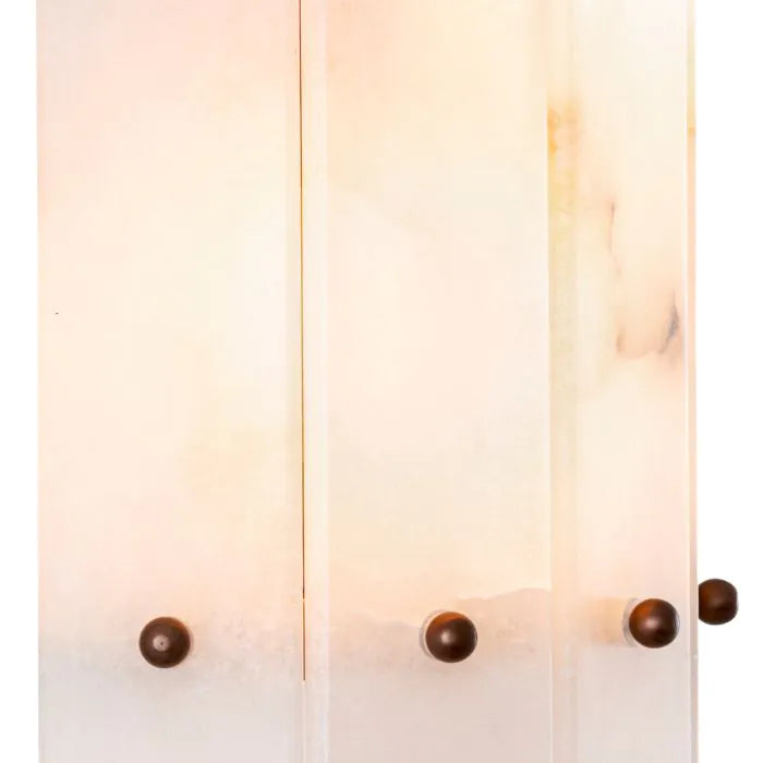 Simona Alabaster Wall Lamp Ruby