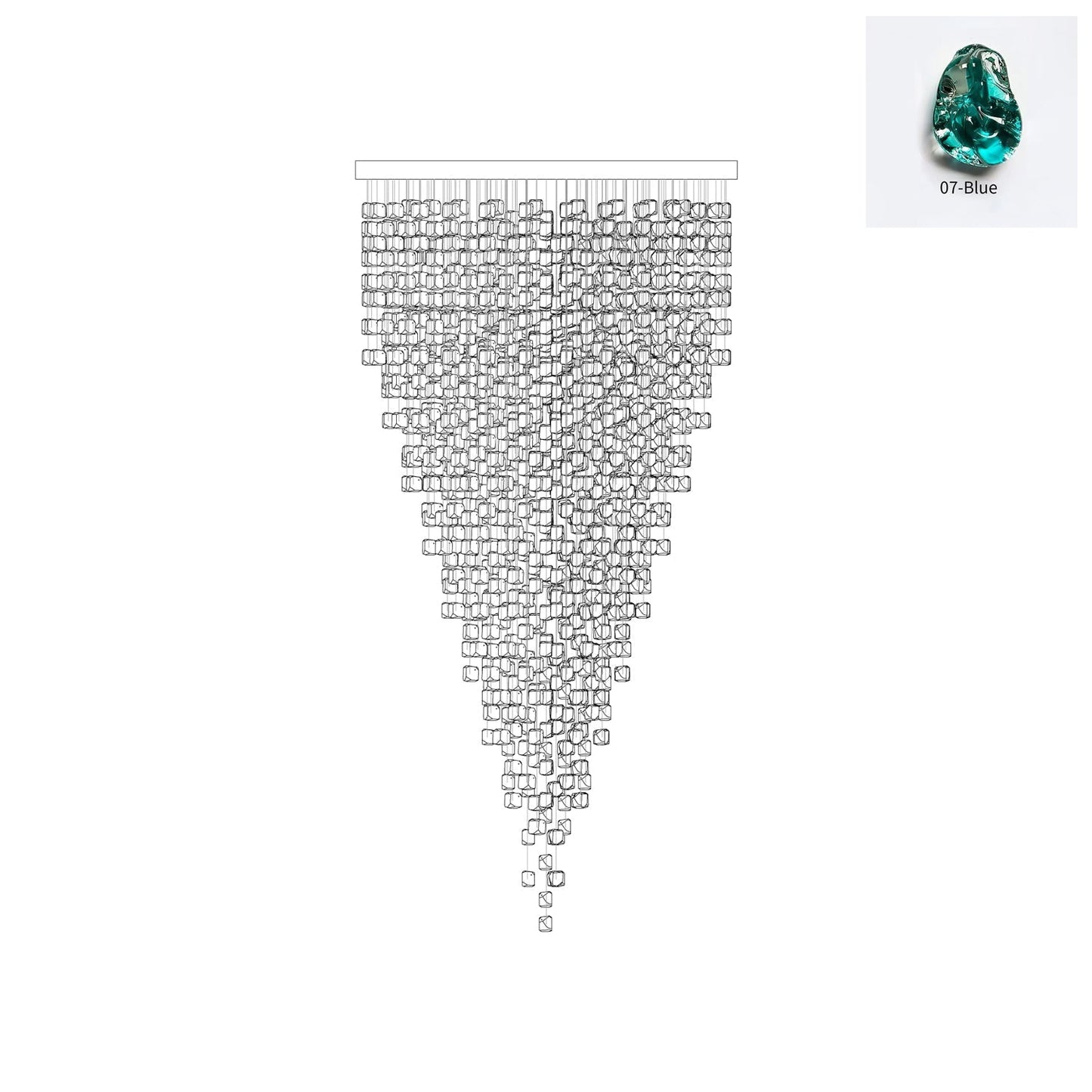 Crystal Stone Chandelier