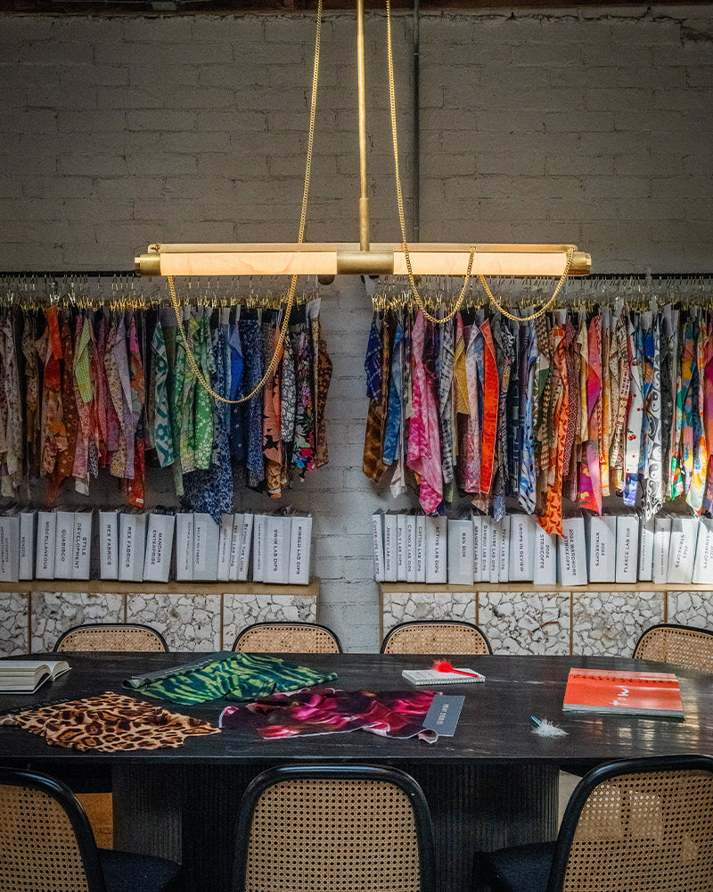 LED Tubular Alabaster Shades Ceiling Pendant Lamp 49" with long chains | Brass