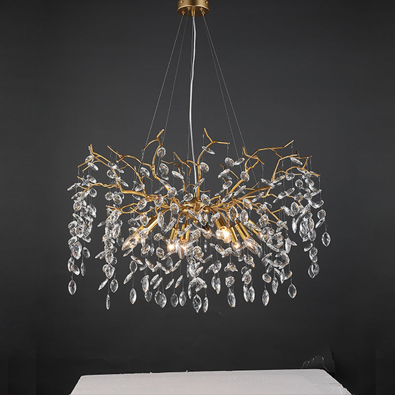 Luxury Branch Ceiling Chandelier for Dining Room 31.5" D