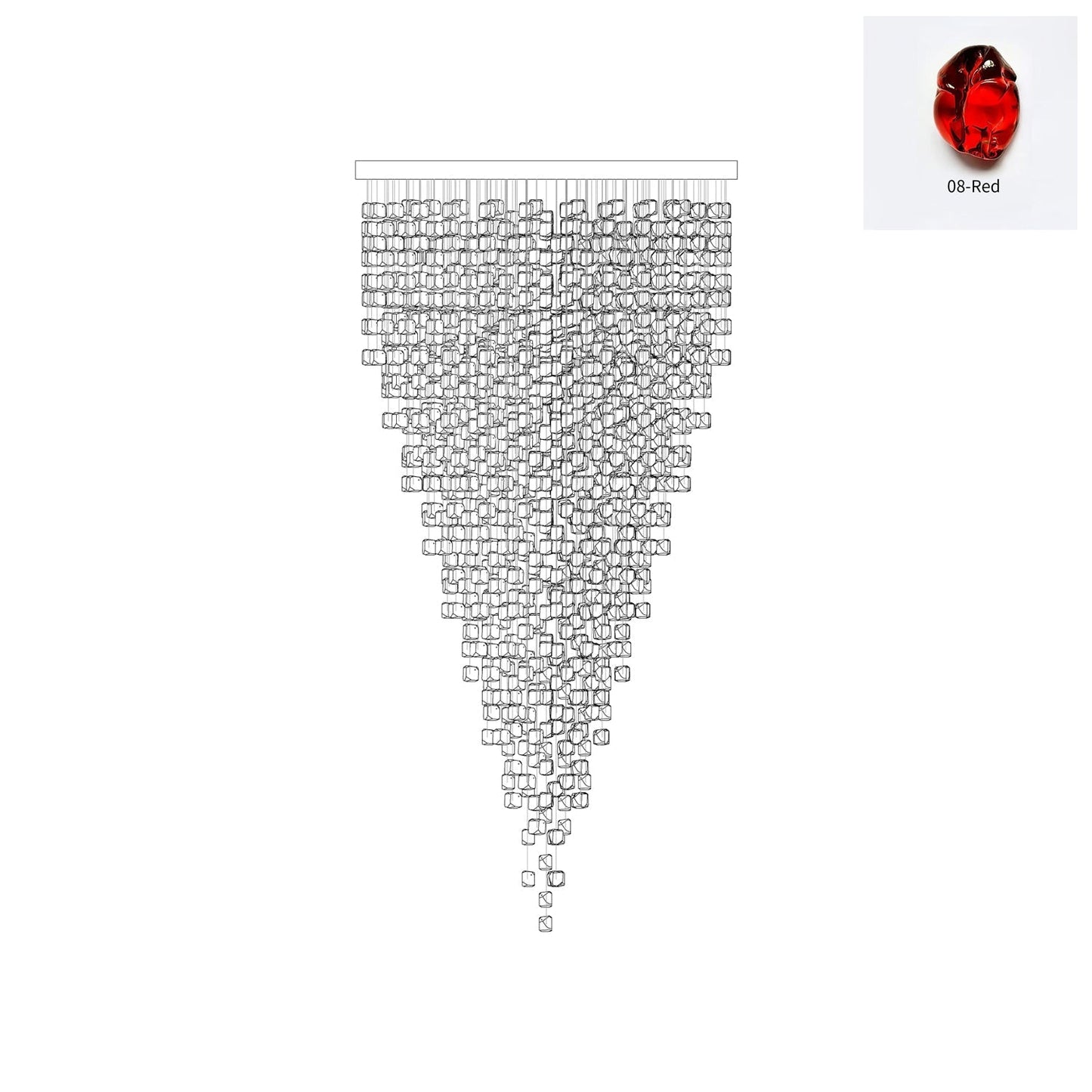 Crystal Stone Chandelier