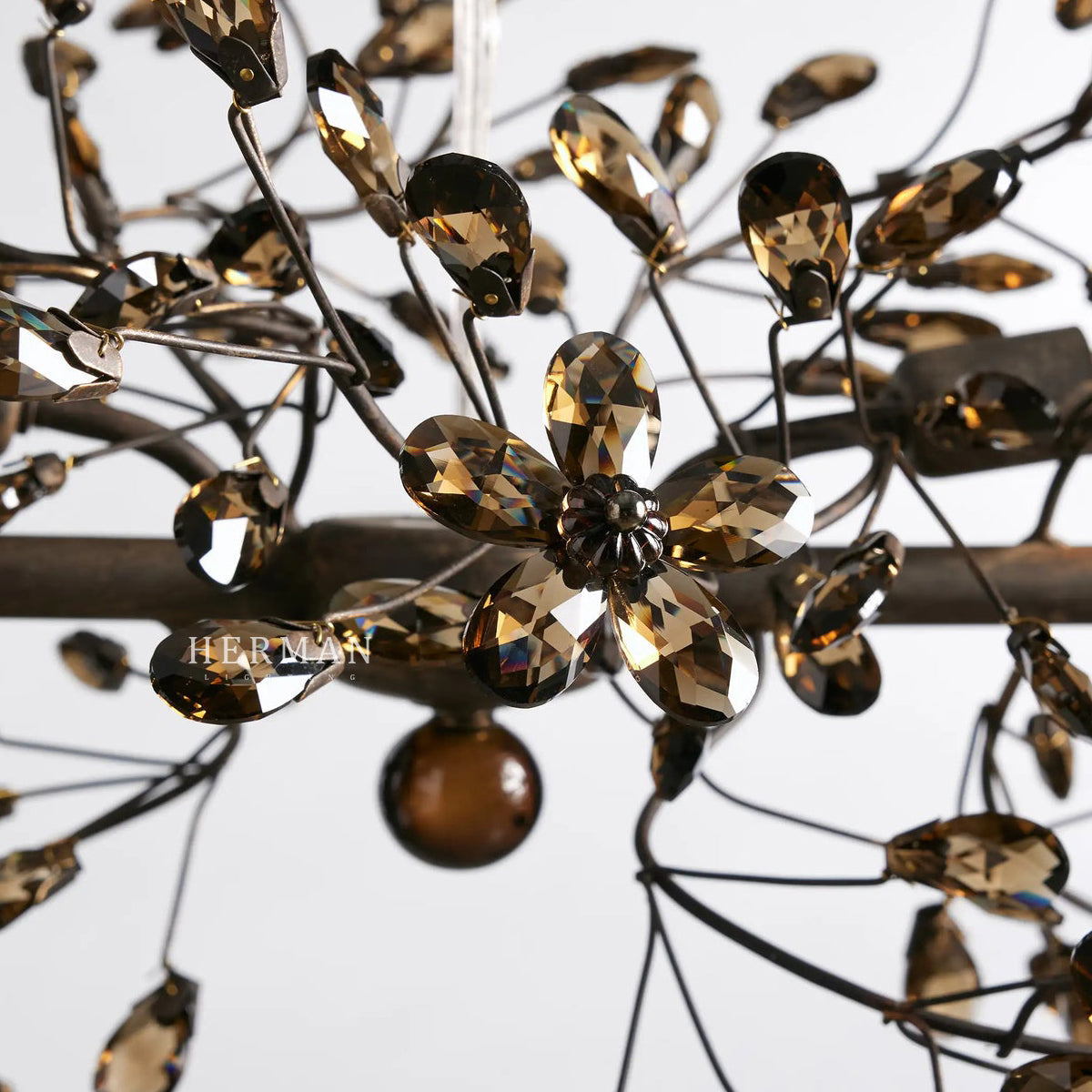 Fiore Colored Linear Chandelier 51" 68"