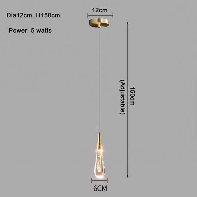 Cadere Water Drop Lighting Fixture