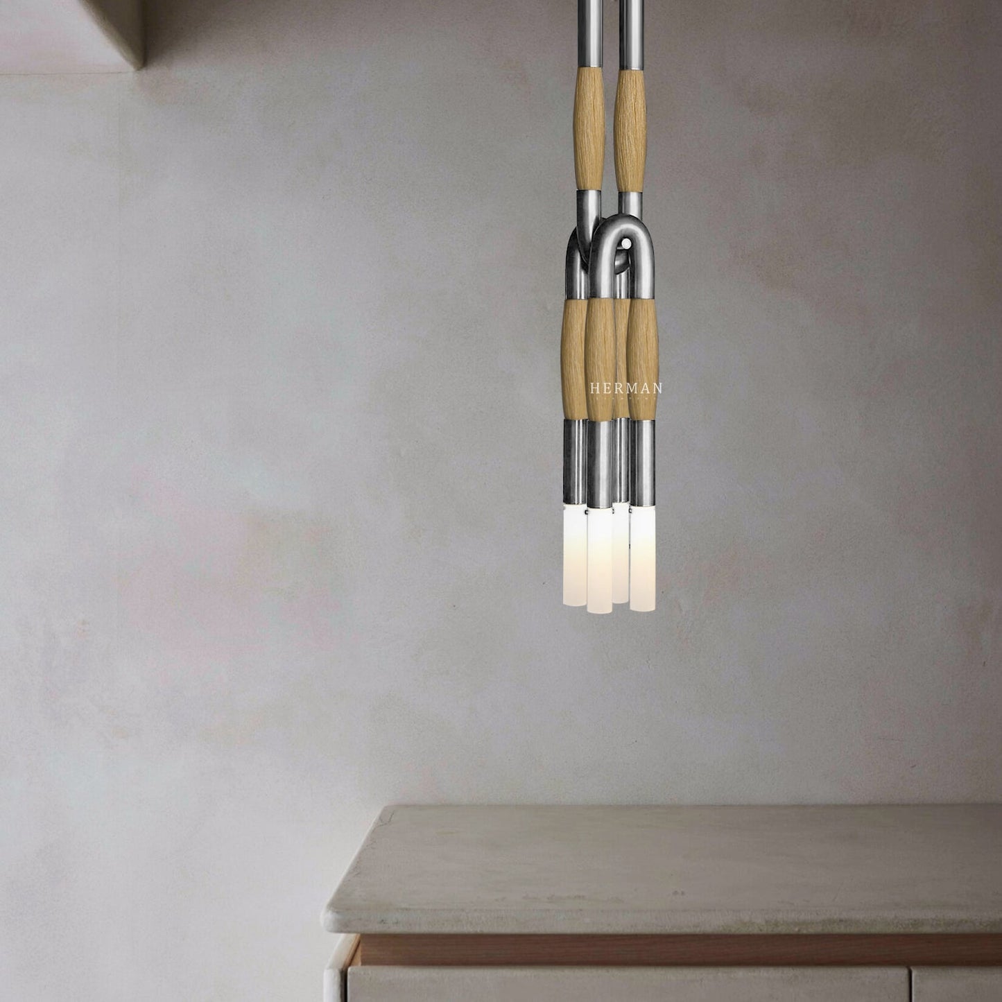 Heritage Horsehair 4-Light Pendant