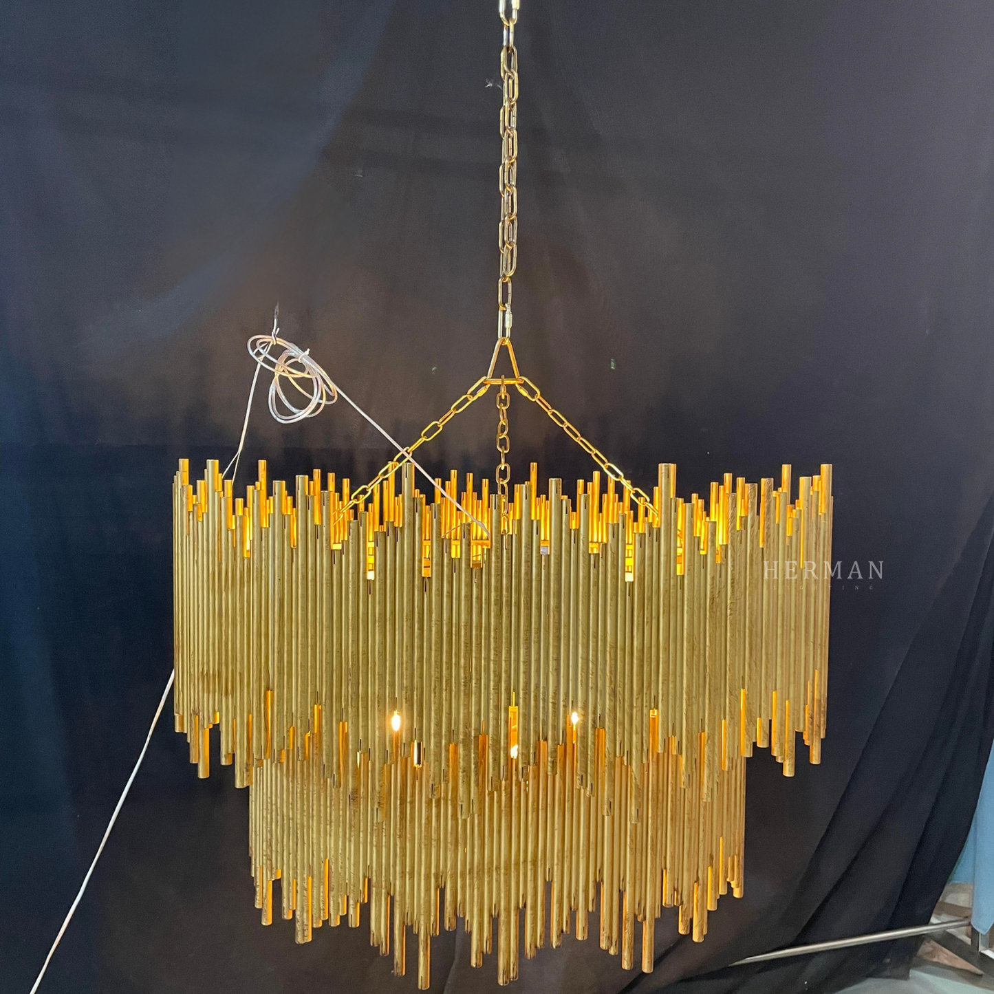 Althely 8 Lights  2-Tier Chandelier