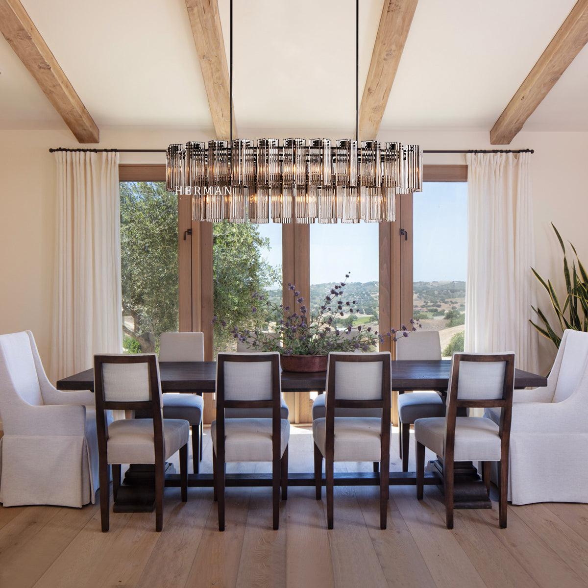 Delsie Oval 72" Chandelier