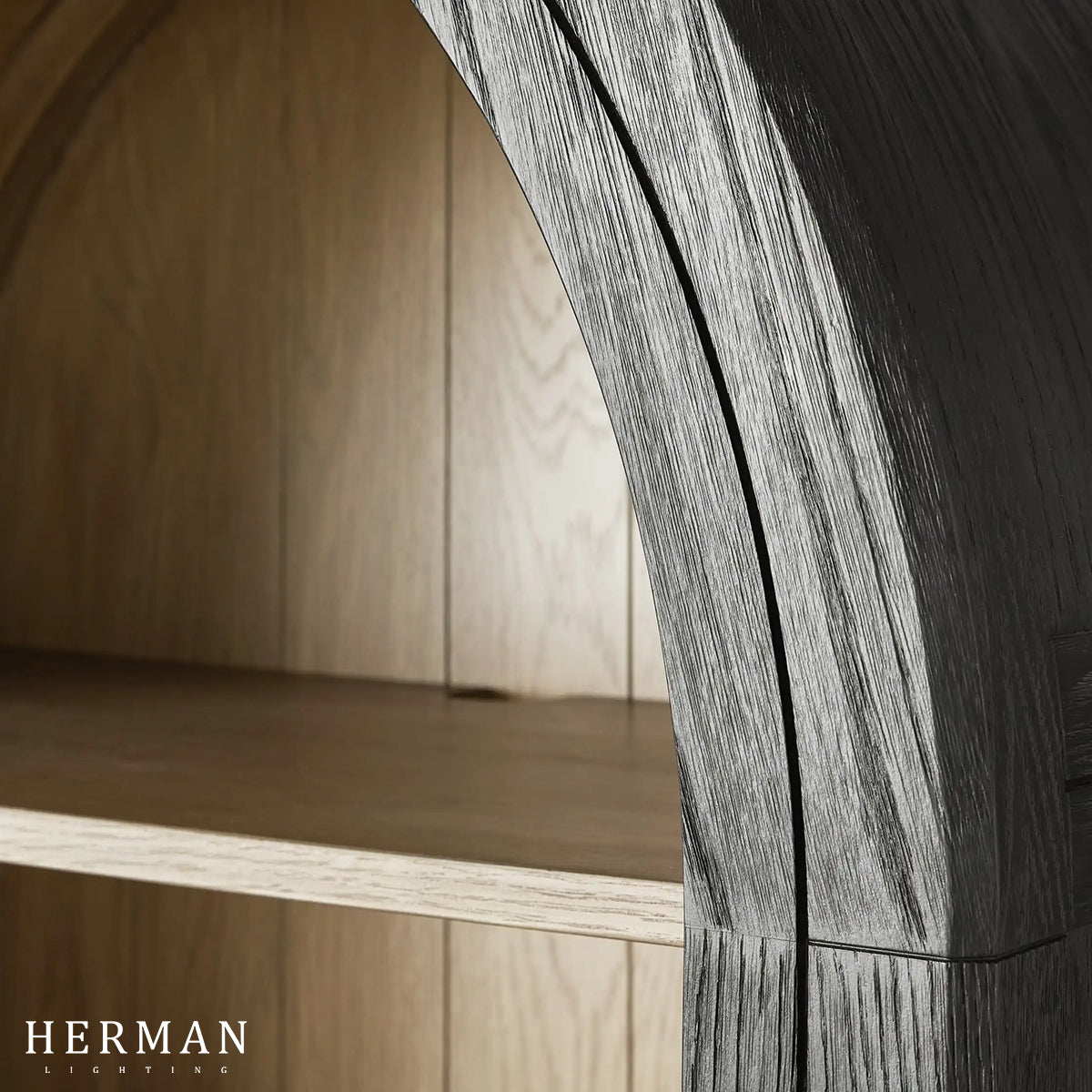 Hattie Open Bookcase in Oak 36"W 46"W