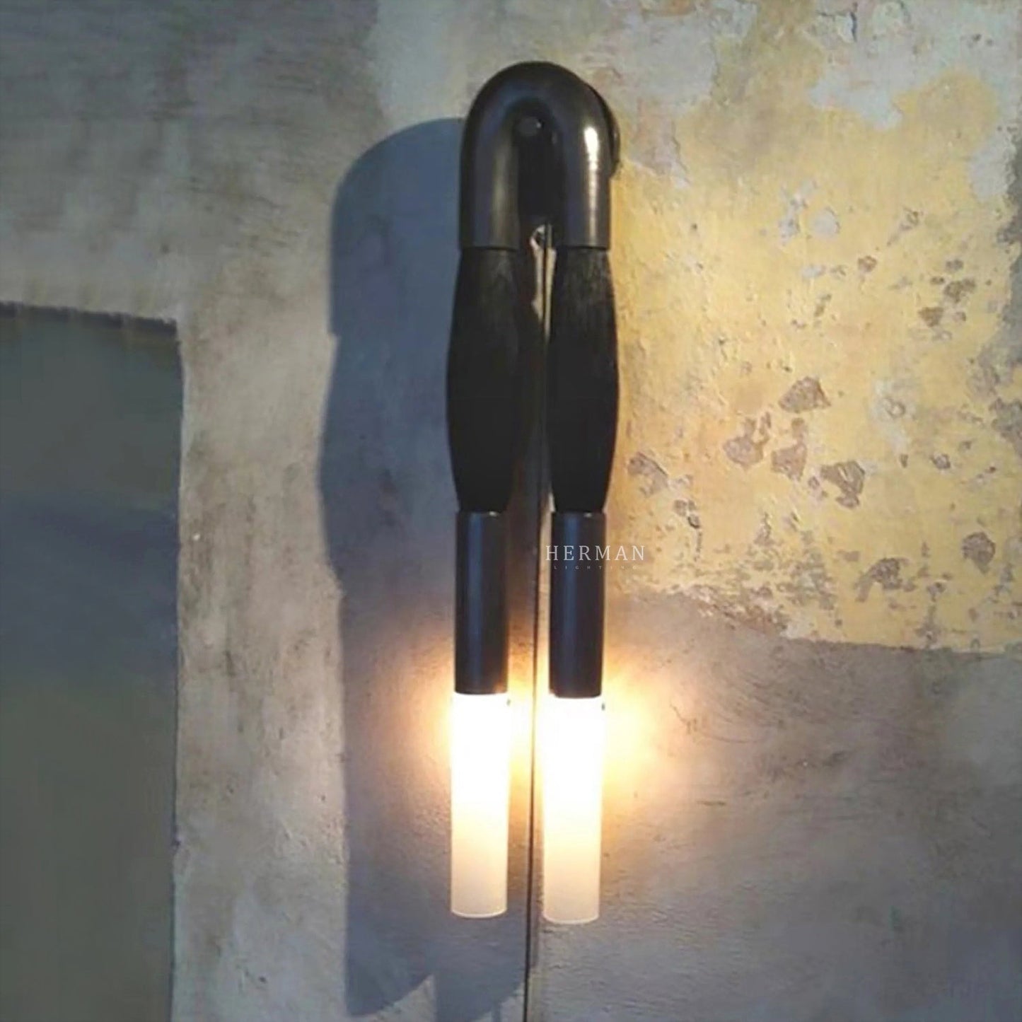 Double Head Antonia Horsehair Sconce