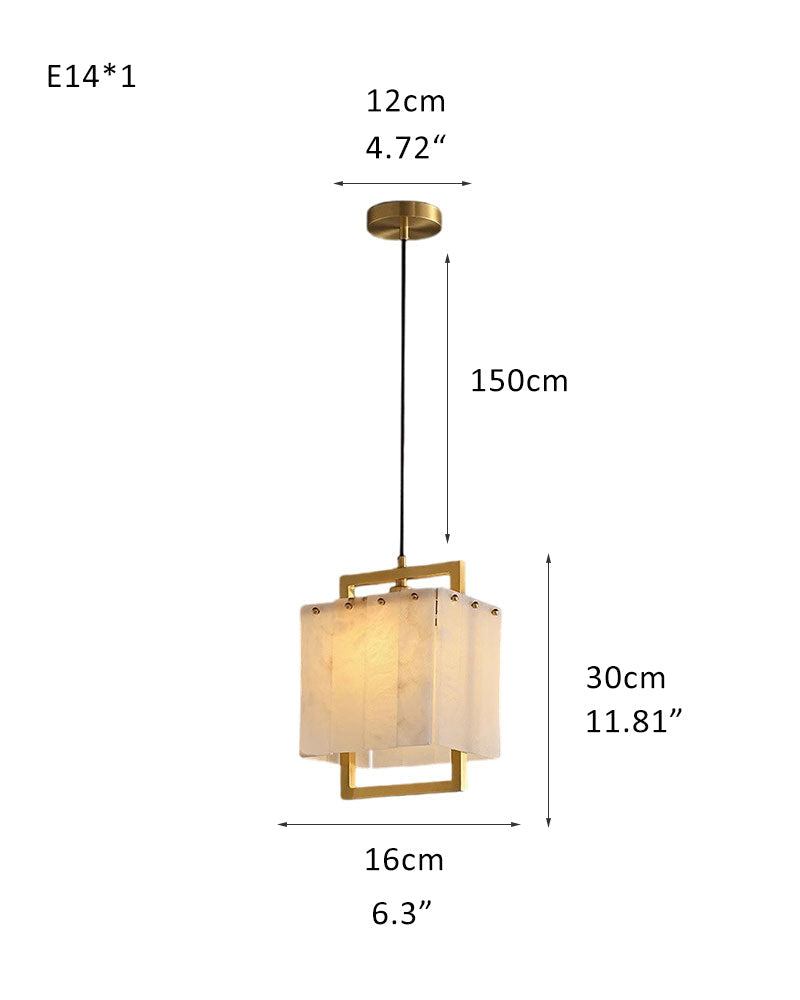 Elegant Cluster Alabaster Dome Suspension Light Lacquered Burnished Brass for hallway