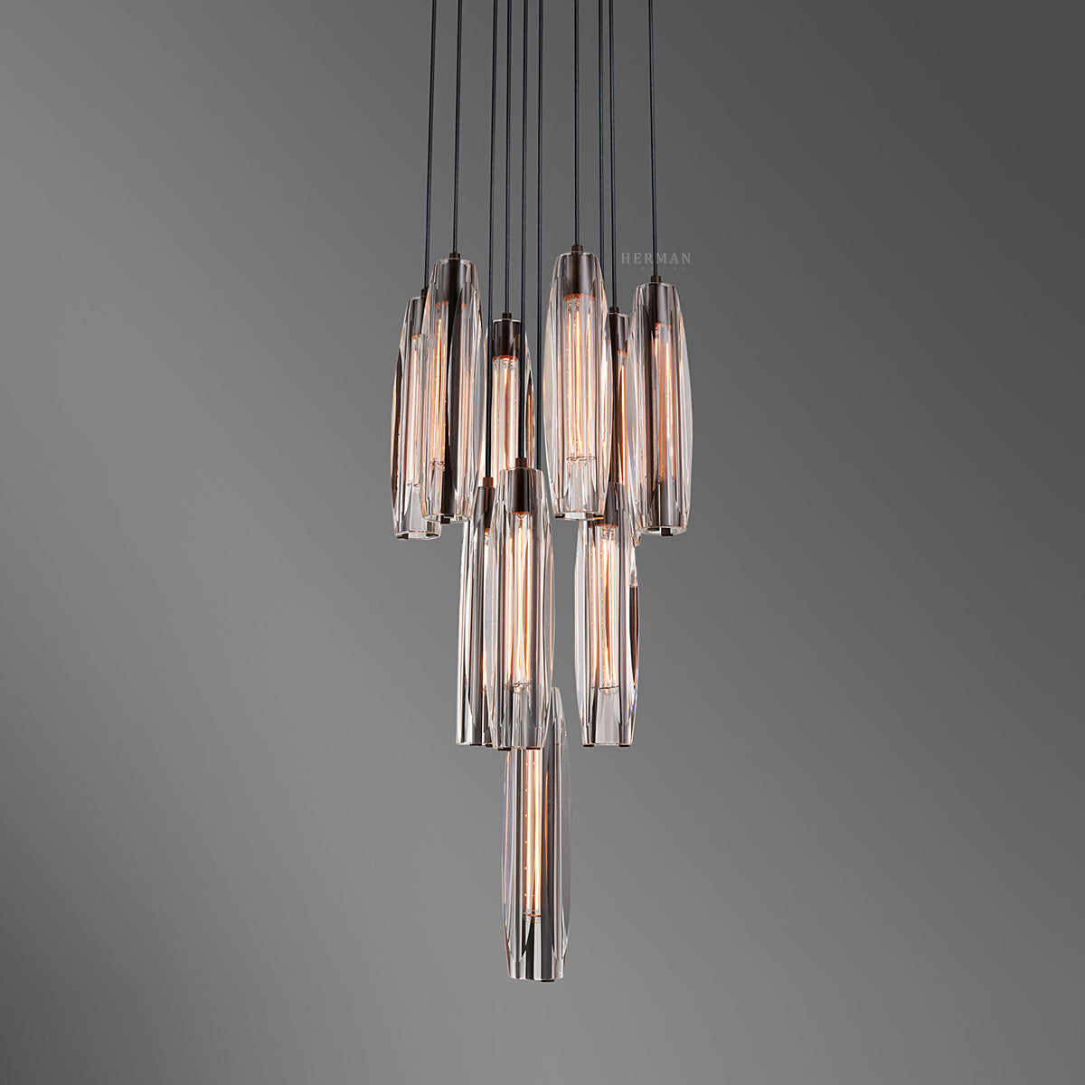 Chapt Crystal 10-Light Round Chandelier