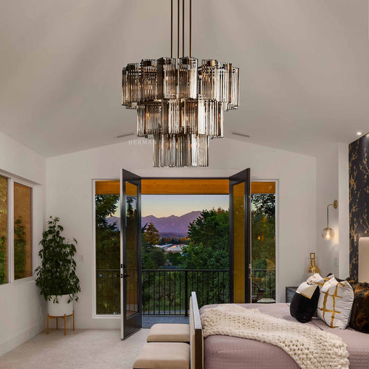 Delsie Round Chandelier 38'' 48'' 60''