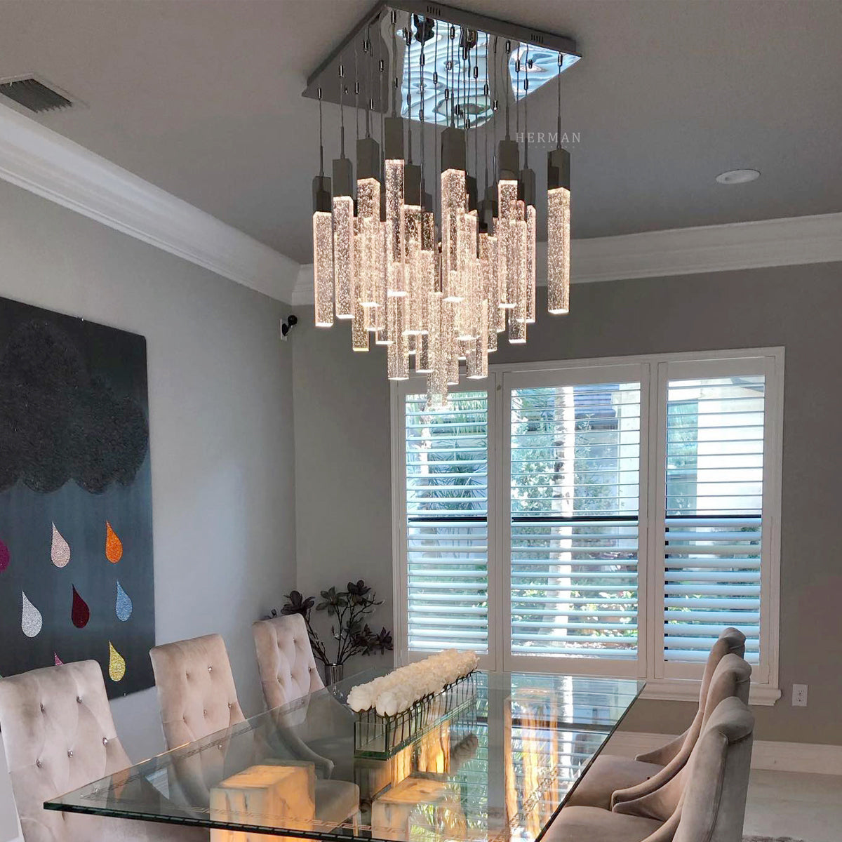 Sparkling Night Chandelier // XL 13 Light