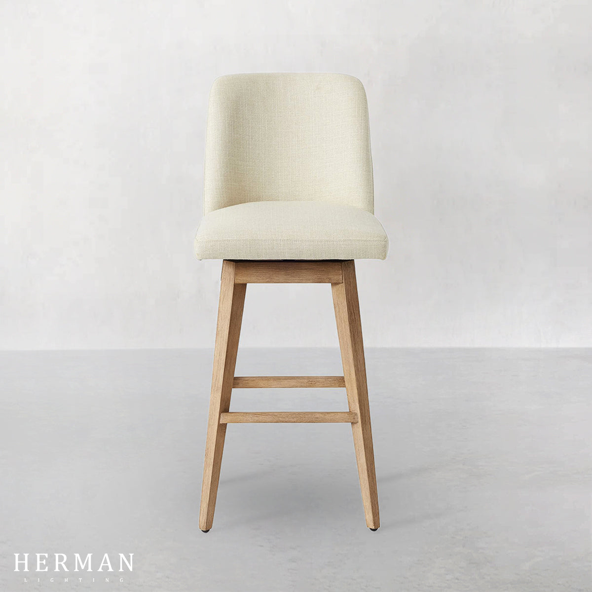 Layton Upholstered Swivel Stool