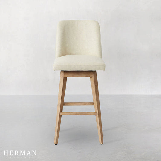Layton Upholstered Swivel Stool