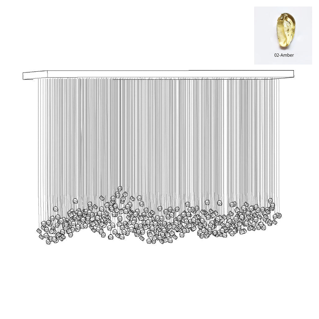 Crystal Stone Chandelier