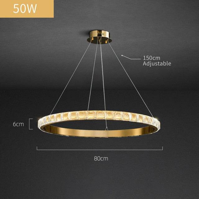 Enna Crystal Ring Chandelier