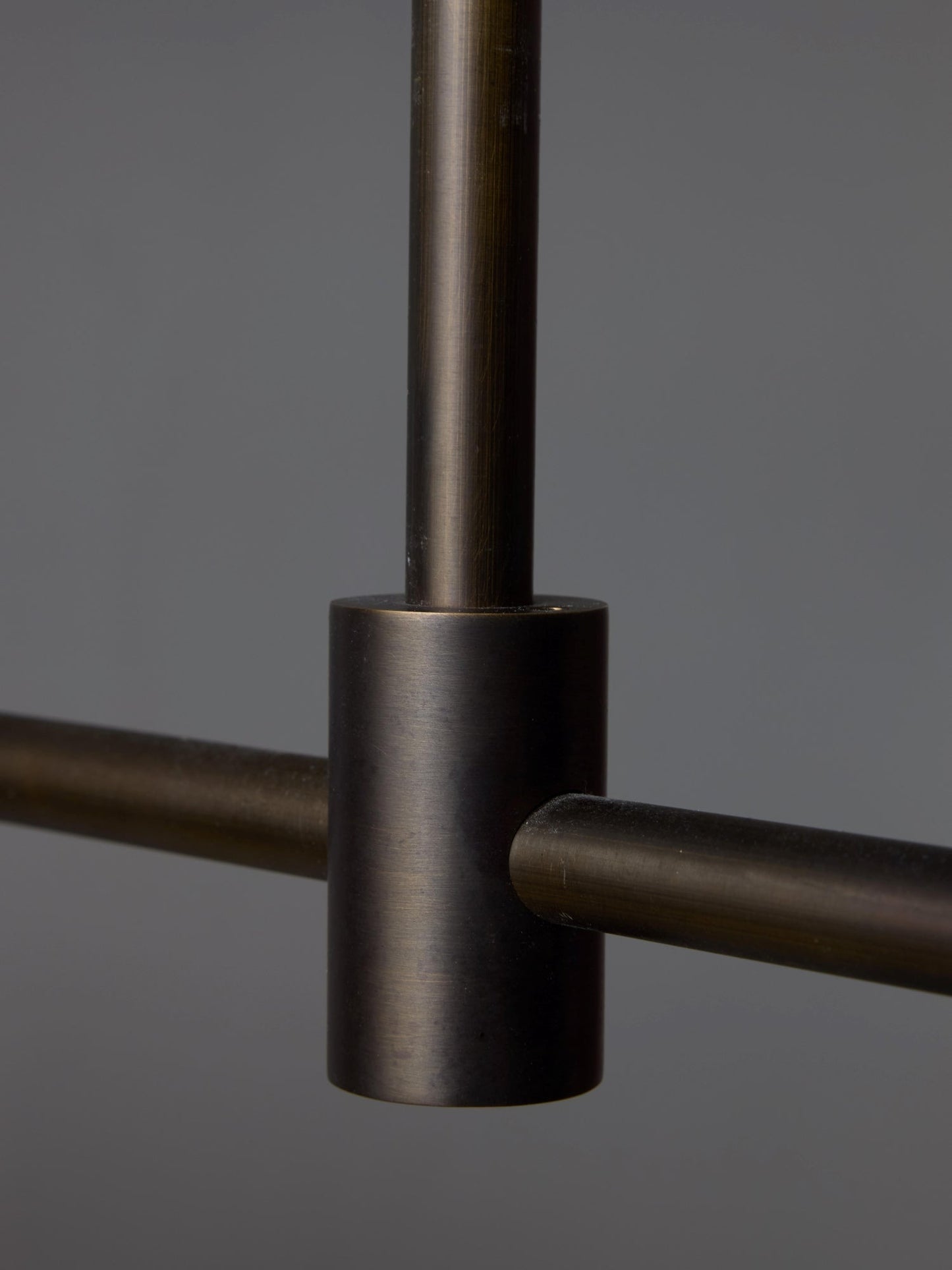 Brass and Alabaster Globes Asymmetrical Line Chandelier