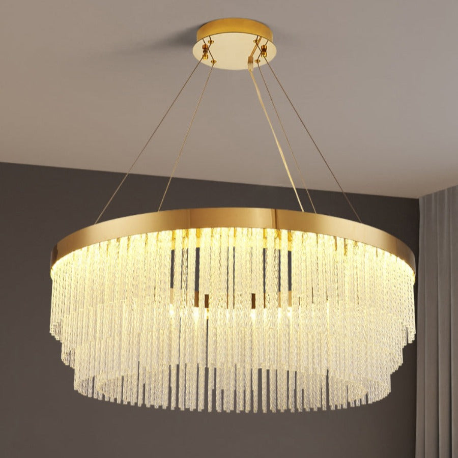 Iver Glass Modern Chandelier