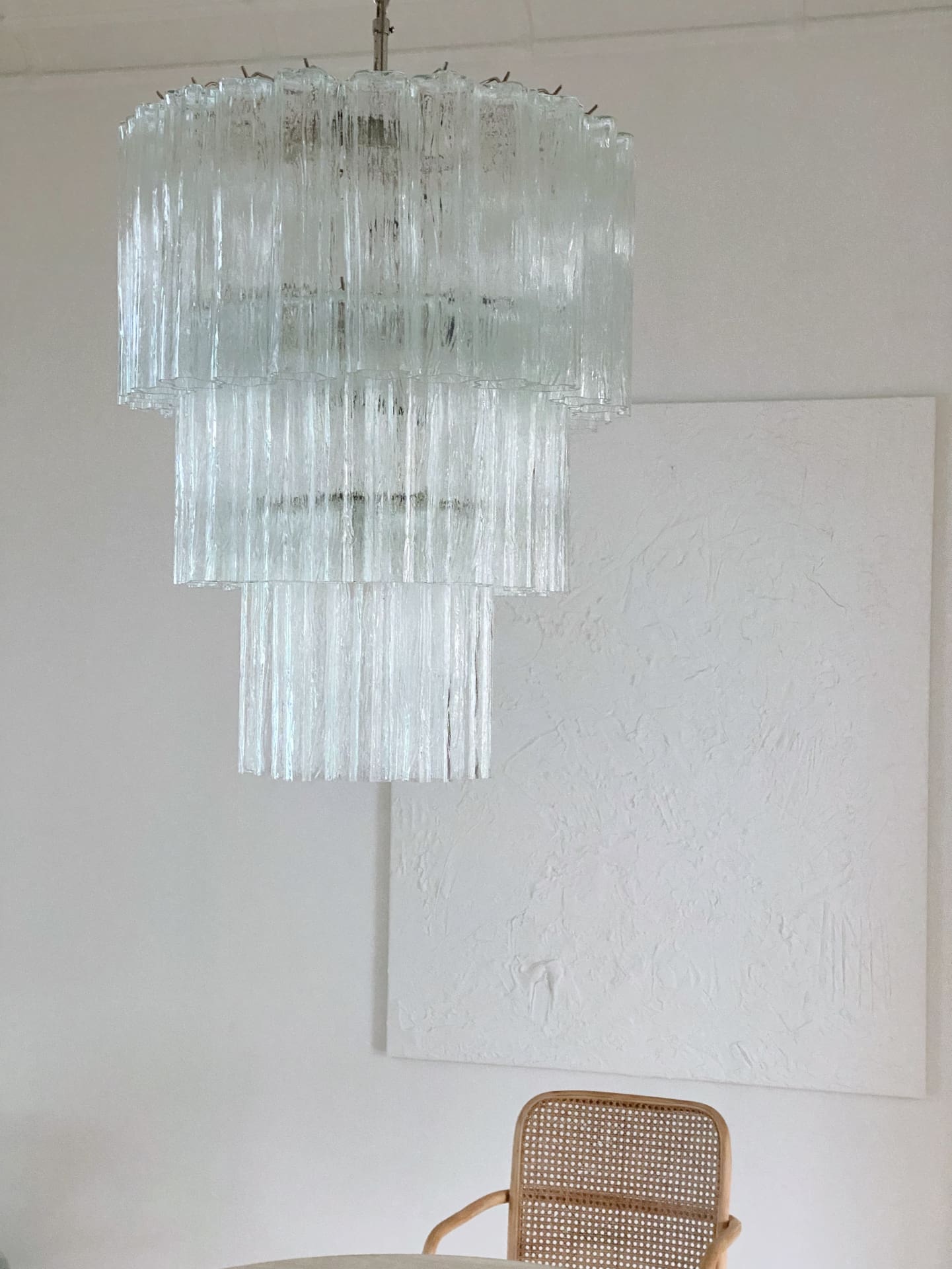 Murano Chandelier – 52 tubes – Transparent