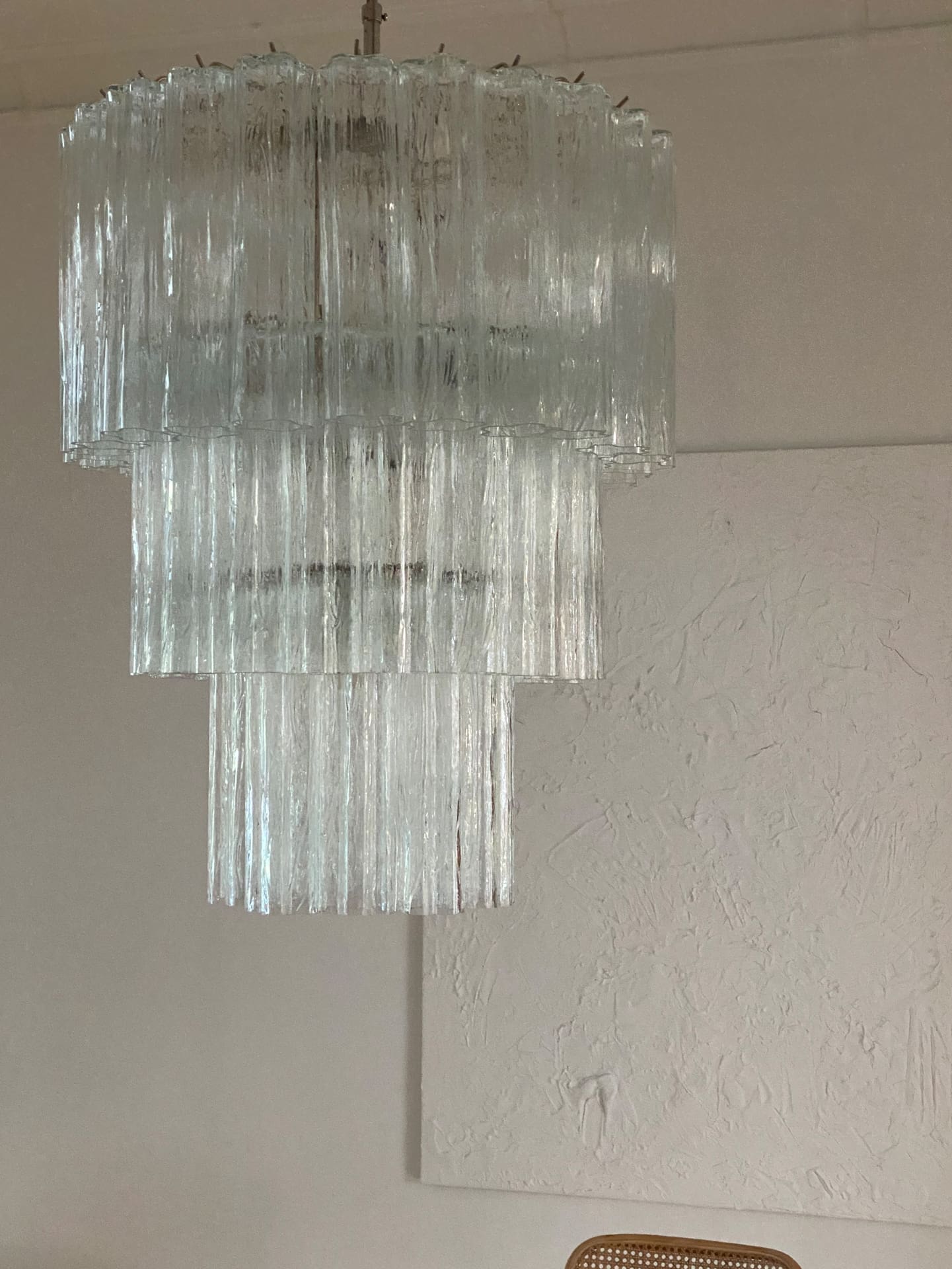 Murano Chandelier – 52 tubes – Transparent
