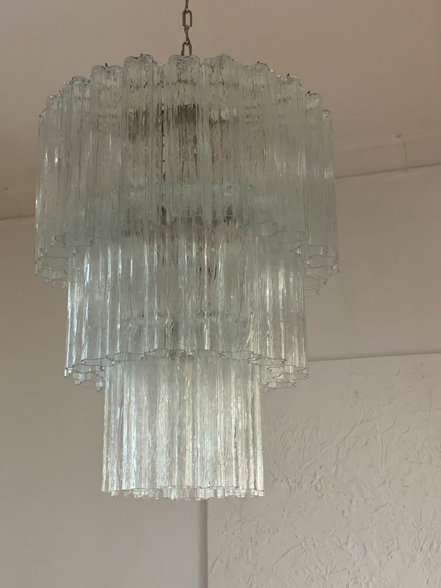 Murano Chandelier – 52 tubes – Transparent