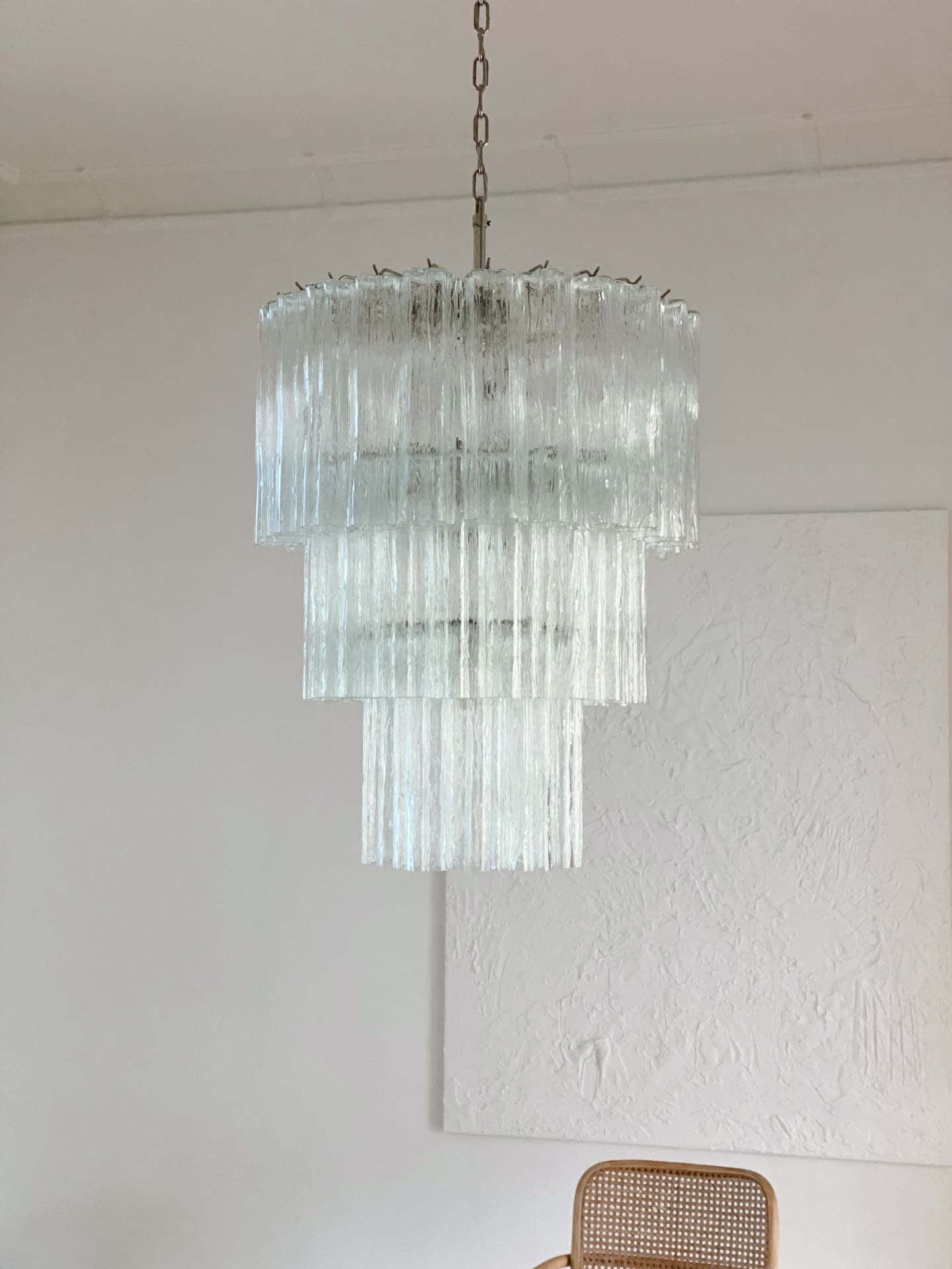 Murano Chandelier – 52 tubes – Transparent