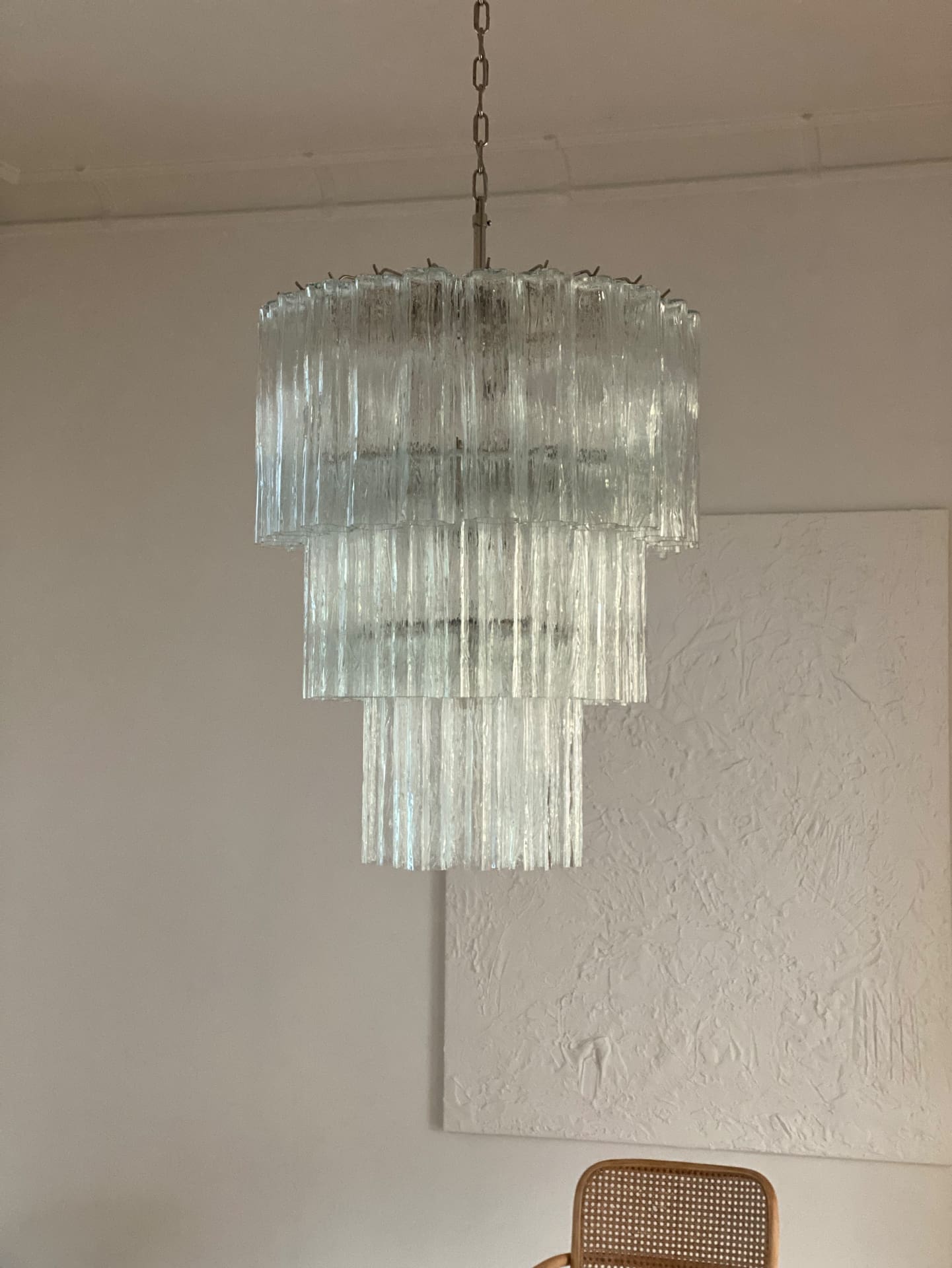 Murano Chandelier – 52 tubes – Transparent