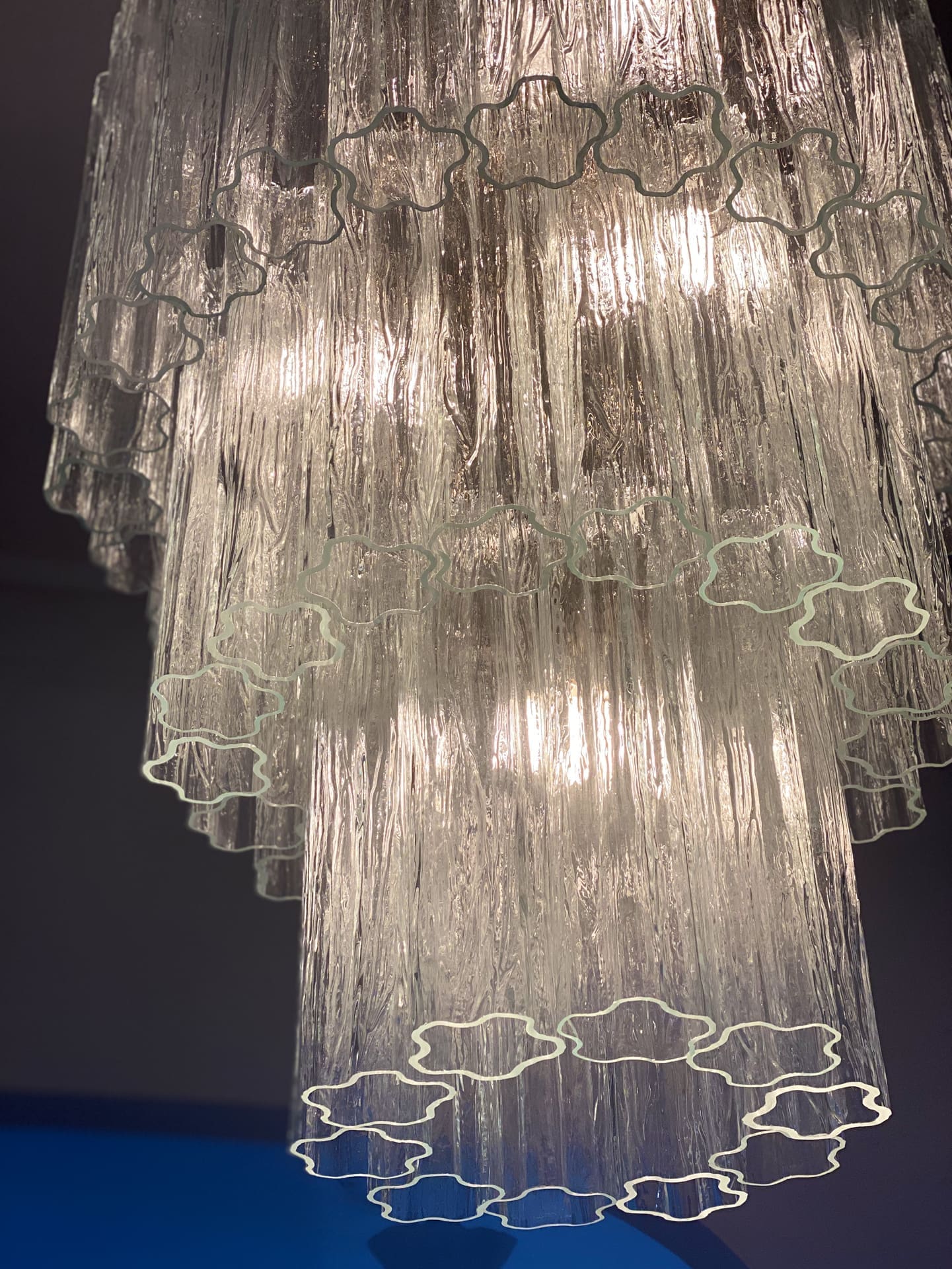 Murano Chandelier – 52 tubes – Transparent