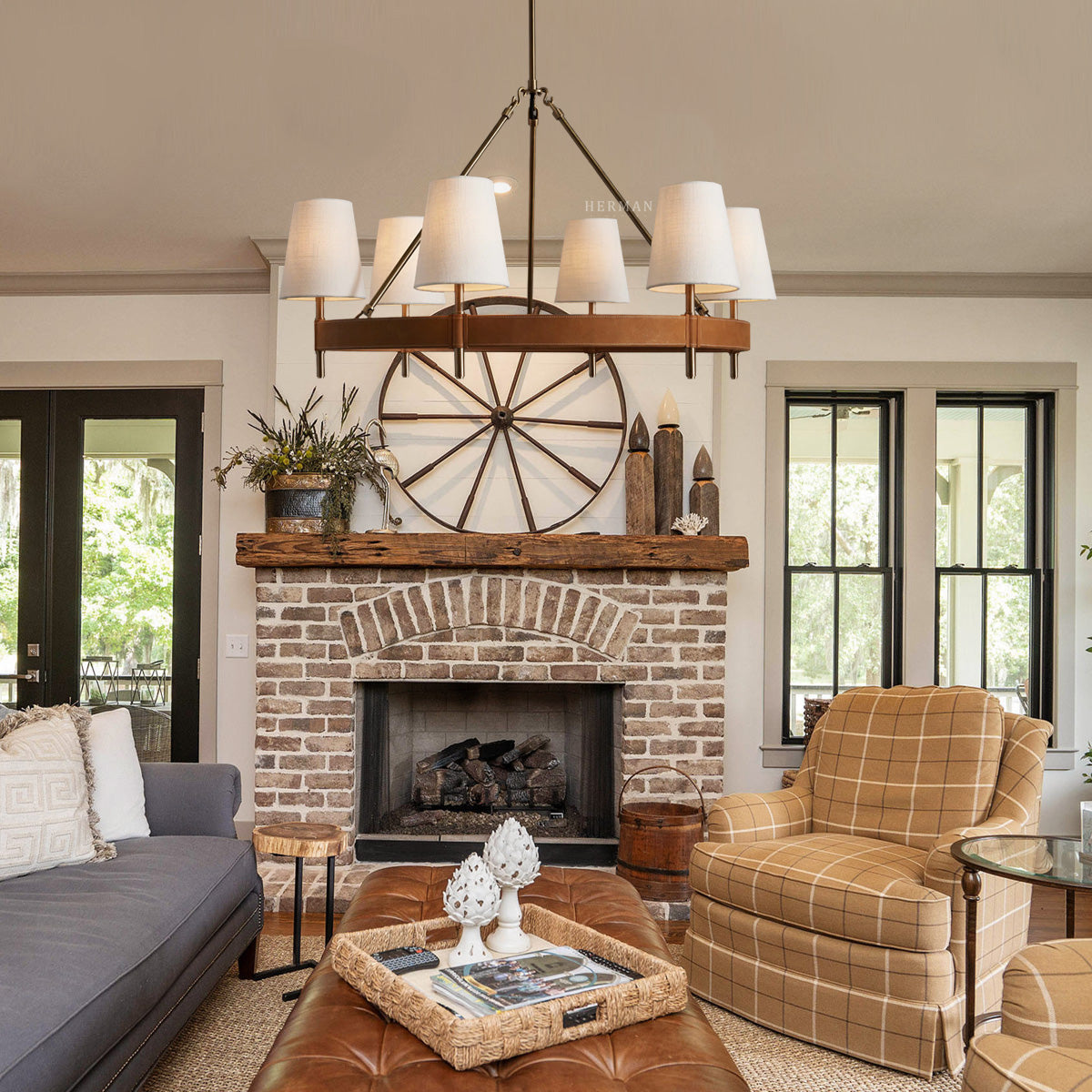 Hastings 6-Light Halo Chandelier