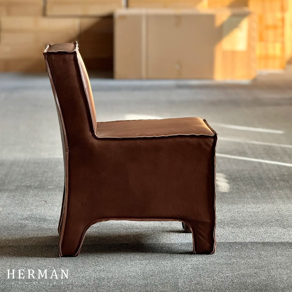 Playful Leather Dining Chair